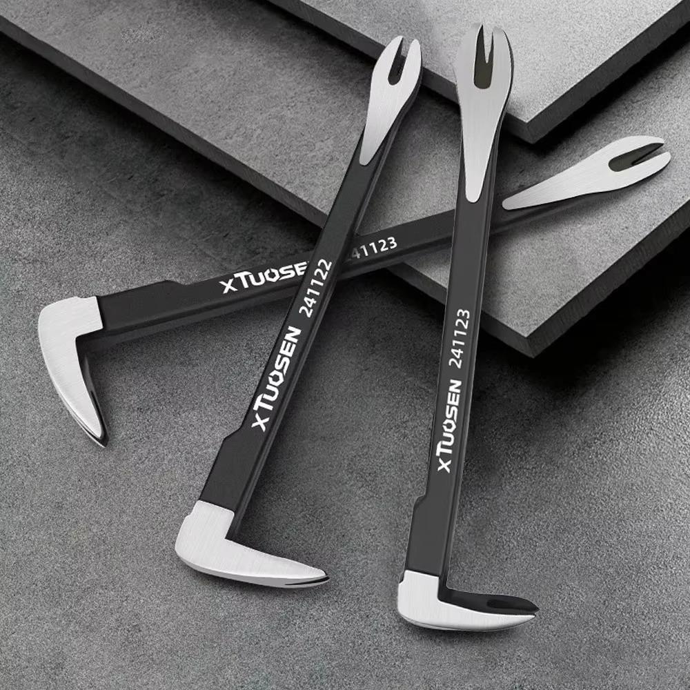 Heavy Duty Multifunctional Nail Puller V Shaped Non-Slip Cats Paw Durable Steel Nail Remover for Home Woodworking Tools