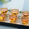 6 PCS / Coffee Cup High Borosilicate High Temperature Resistant Glass Small Cup Thickened Heat Resis