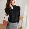 Women's Wool Blend Mock Neck Knit Sweater
