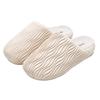 Waterproof cotton slippers women's autumn and winter new indoor home couple plush warm plush cotton shoes men