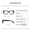 Fashion Square Glasses for Women Classic Blue Light Blocking Men Daily Life Stylish Brand Designer Eyewear