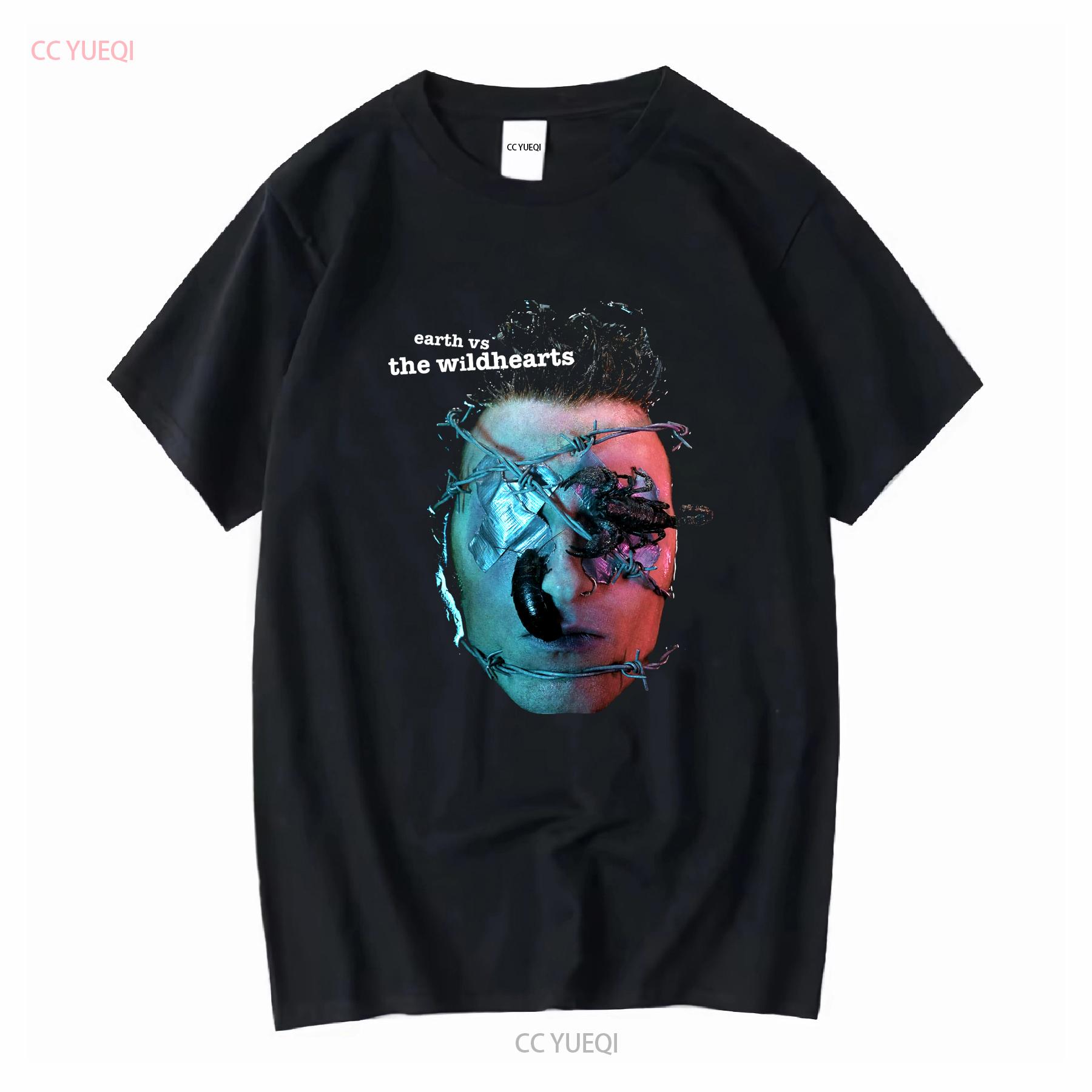 

The Wildhearts Earth Vs wildhearts T Shirt NEW OFFICIAL vintage Washed Stylish graphic Slightly homme Comfortable Soft 4XL