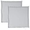 VidaXL Coussins de siège de jardin lot de 2 gris clair 45x45x2cm carré, coussin de siège, coussin de siège extérieur, 847723