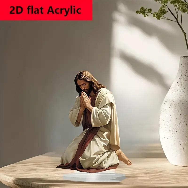 2D Flat Acrylic Jesus Birth Scene Table Centerpiece Accessory For Home Decor Party Ornment