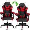 Springos® Fauteuil De Gaming Ergonomique - Pivotant Et Réglable Avec Appui-Tête, Coussin Lombaire Et Repose-Pieds, Chaise De Bureau