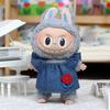 For 17cm/38cm Labubu Doll Clothes Fashion Denim Dress Doll Clothes Color Match Dress Dolls Accessories Cute Decoration Little Clothes