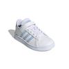 adidas Neo Grand Court Velcro Casual Low-Top Kids Sneakers Kids Sneakers White Blue Purple GW4852
