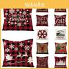 Soft And Eco-friendly 18-inch Christmas Cushion Cover Pillow Case With Vibrant Snowflake Print