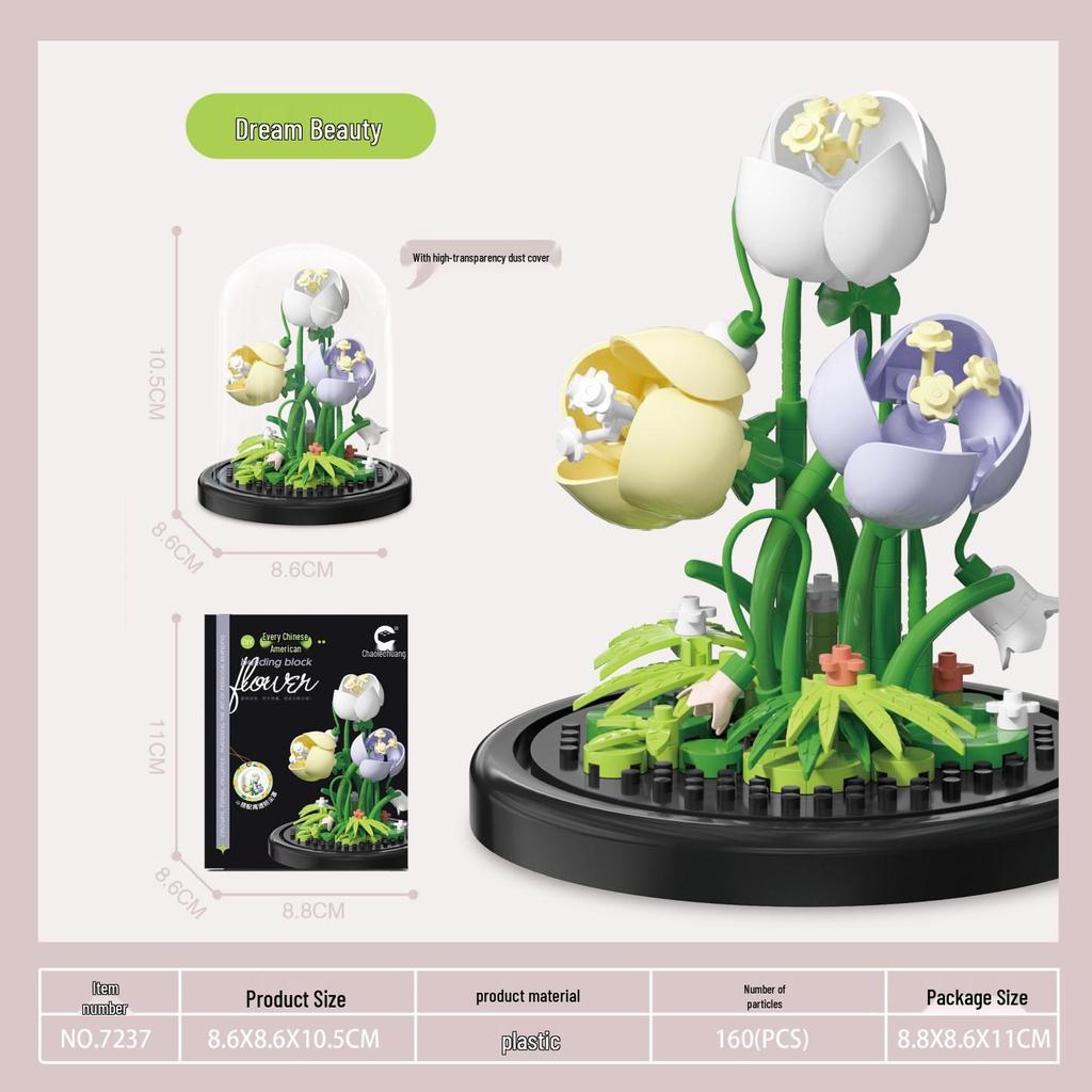 Bukiet Sukulentów Klocki - Prezenty Świąteczne i Zabawki