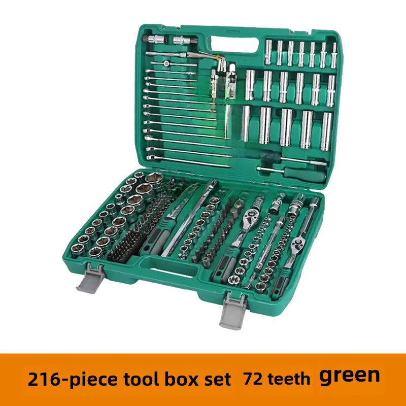 

Набор из 216 головок с трещоткой разных размеров с 72-зубчатым ключом Quick Wrench