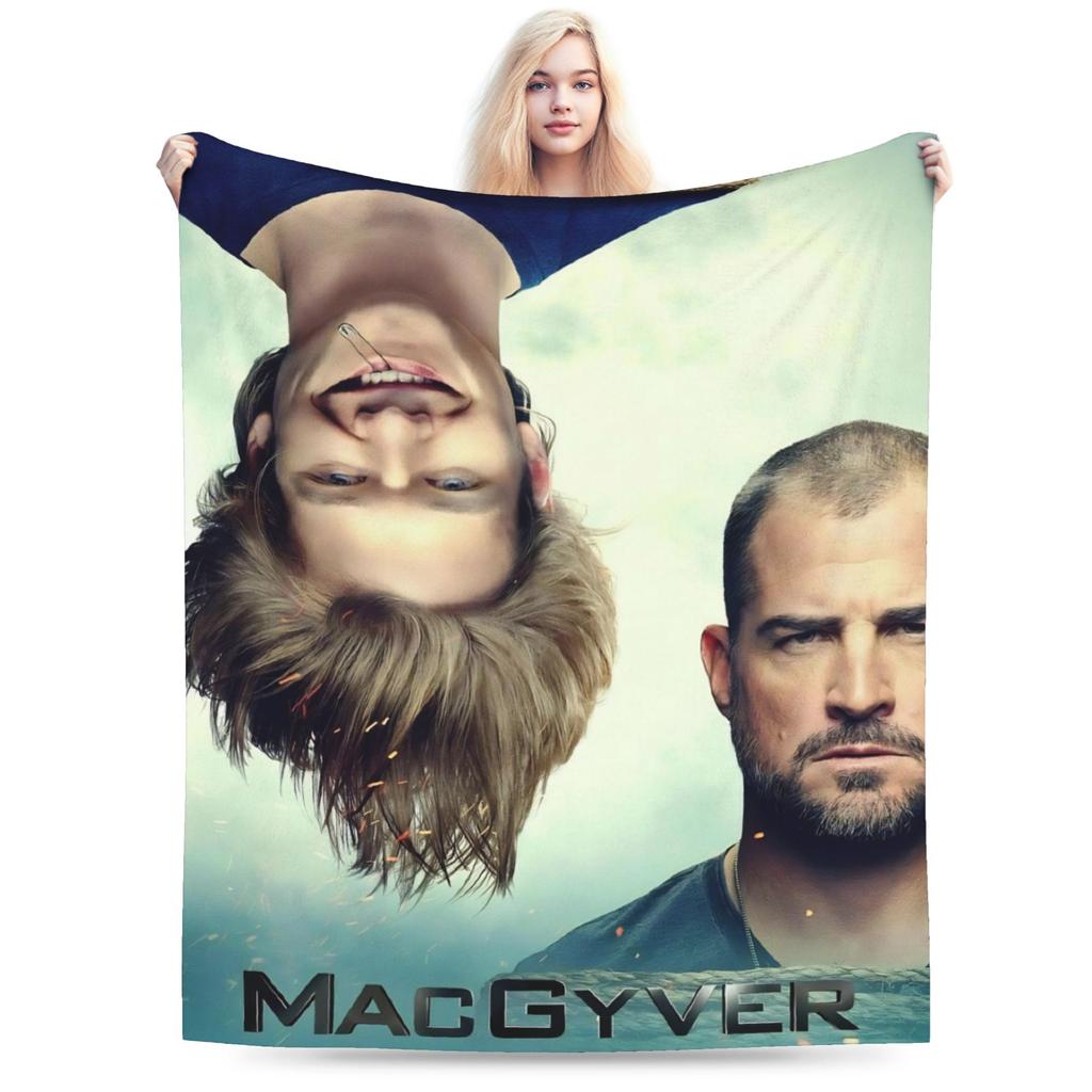 MacGyver TV Series Blankets Quality Warm Throw Blanket Winter Kids Adult Couch Chair Novelty Bedspread