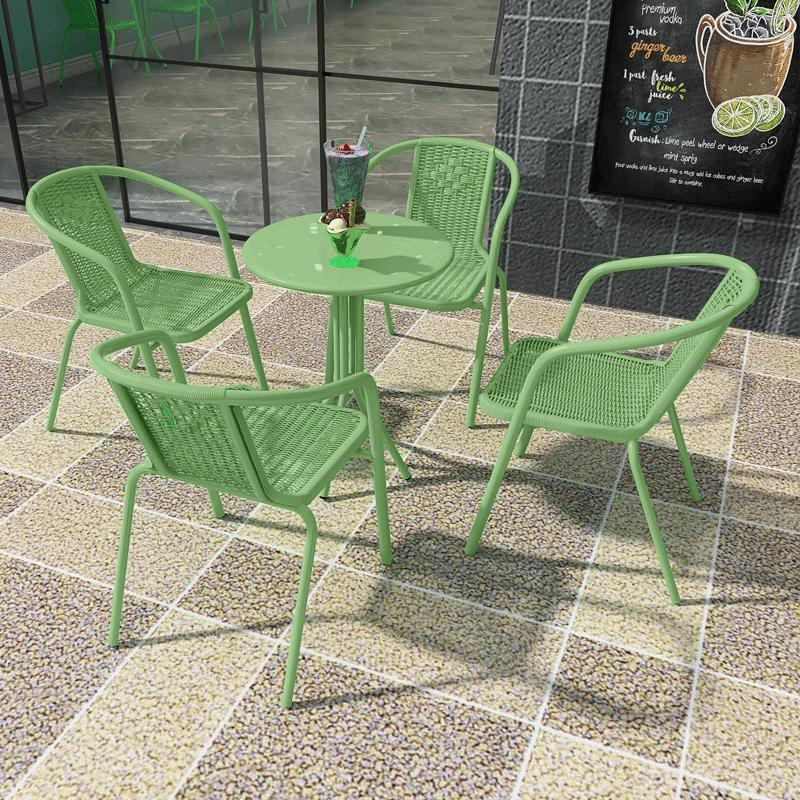 European Style Outdoor Cafe Milk Tea Table and Chair Set