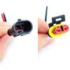 352 stücke HID Wasserdichte Steckverbinder 1/2/3/4 Pin Auto Elektrischer Kabelstecker Stecker Lkw Kabelbaum Männlich & Weiblich Pin Steckverbinder