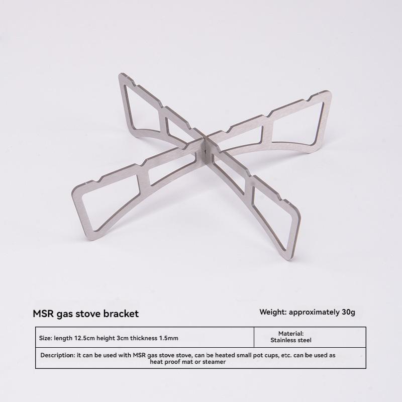 

Outdoor Portable Stove Stand Stainless Steel Cross Stand, Foldable Support, Steaming Rack, Heat Shield