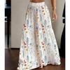 Pantalon Floral d'Été pour Femme, Taille Haute, Ample, Fin, Jambe Large, Élégant, Amincissant, Pantalon Droit Polyvalent