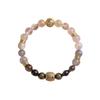 Five Elements Crystal Bracelet: Gold, Water, Earth, Wood, Fire - Wealth-Attracting Natural Crystal Agate Bracelet