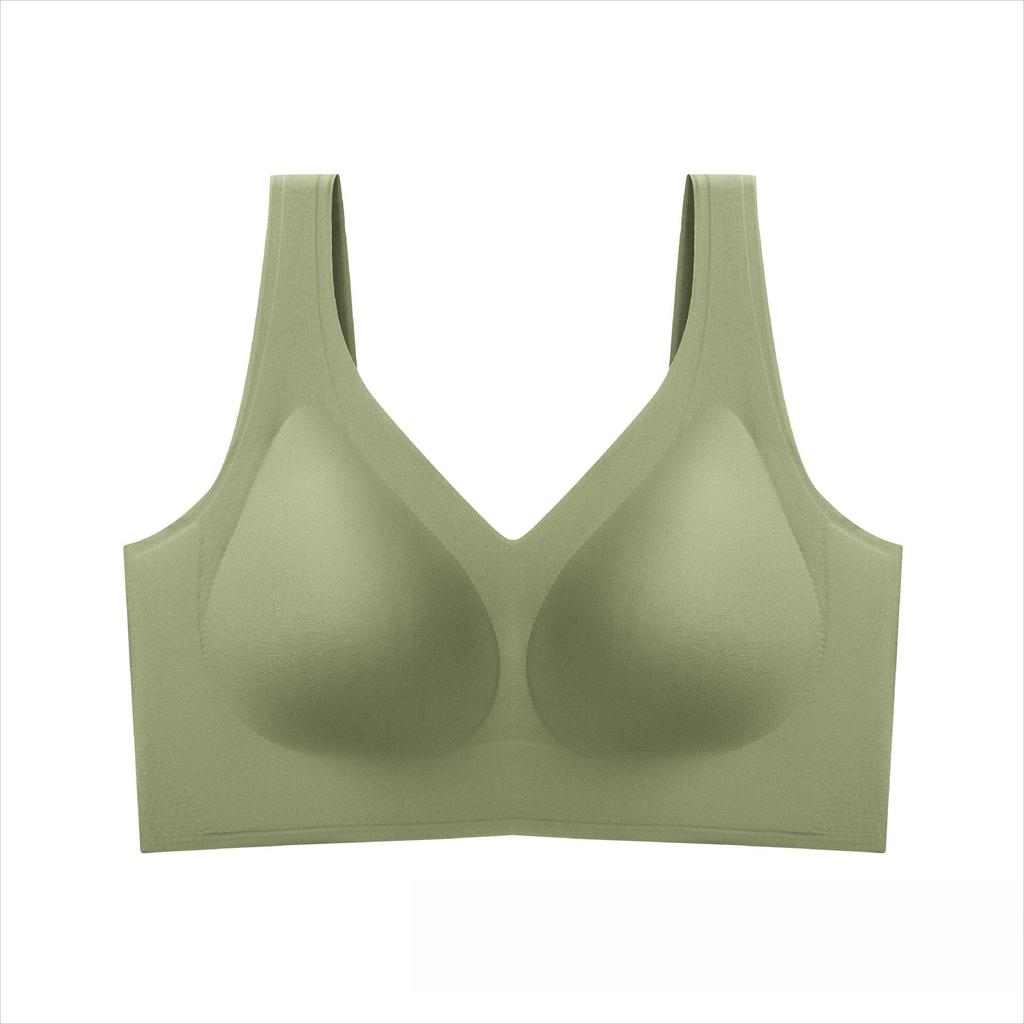 Invisible Bra Women's Invisible Underwear Women's Bras Without Underwire Gathering Bra Lacing Breathable Bra Push Up Bra