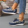 Fashion Fashion Print Platform Sneakers for Women 2025 Spring Casual Comfy Walking Shoes Woman Lightweight Non Slip Lace Up Sports Shoes