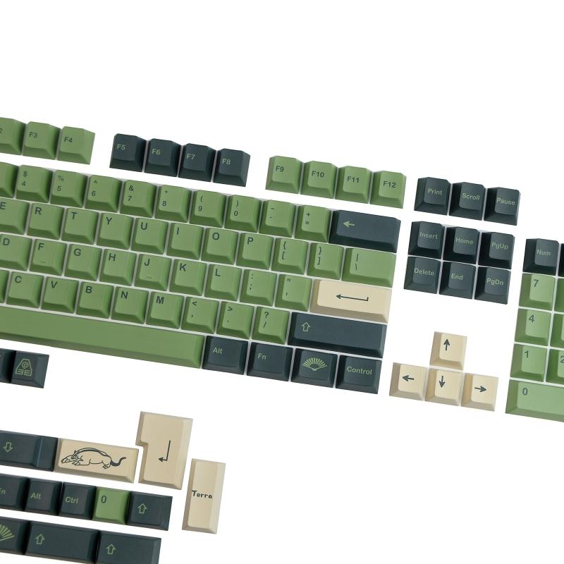 For  Earth Keycaps PBT Sublimation for MX Hes  Mechanical Keyboards 142 Keys 6.25U 7U Space 1.75u 2u