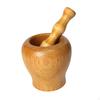 Kitchen Wood Mortar And Stark Set Grinding Bowl Multifunction