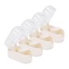4pcs Wall Mounted Tooth Brush Case Clear Non Punched Self Adhesive Hanging Tooth Brush Cover Cap for
