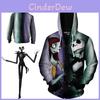 Before The Nightmare Christmas Jacksally Skellington Zipper Jacket Hoodie