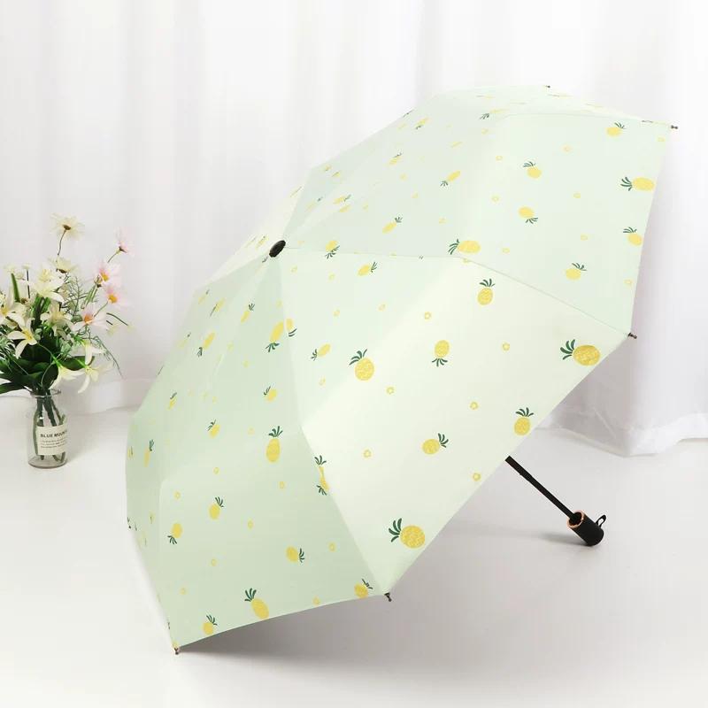 Dual-Purpose Umbrella for Girls, Foldable, Stylish, Compact, Portable, Automatic Sunshade, Sun Protection, Uv Protection, Sun Umbrella