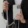 Korean Pearl Chain Stylish Accessories Phone Lanyard Beaded Charm Crossbody Bag Chain