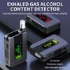 Electrochemical Alcohol Tester IPS Display Blowing Drunk Driving Alcohol Tester Portable Alcohol Meter for Outdoors Expressway