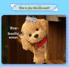 Cute Teddy Dog Sleeping Plush Toy - Children's Companion Doll