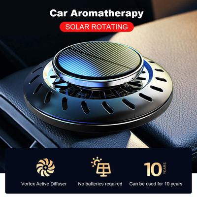 3 Gifts Solar Rotating Automatic Car Perfume Diffuser Deicer Car Antifreeze Snow Removal Instrument Dashboard Decoration