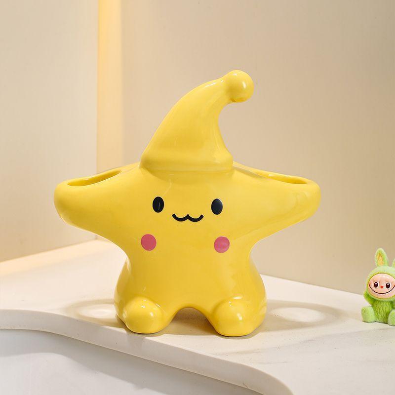 Ceramics Toothbrush Storage Racks Couple Electric-Toothbrush Holder Cute Cartoon Toothpaste Stand Bathroom Washbasin Rack