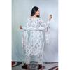 Pinkmint Women's Printed V Neck Kurta and Pant Set with Dupatta