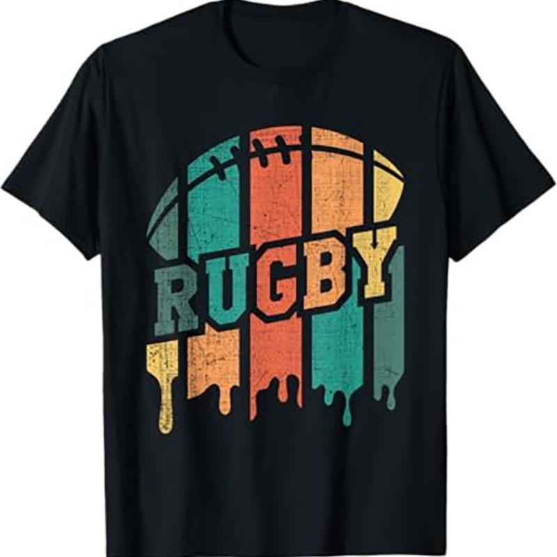 

Vintage Rugby T Shirt Retro Rugby Design 5XL різнокольоровий