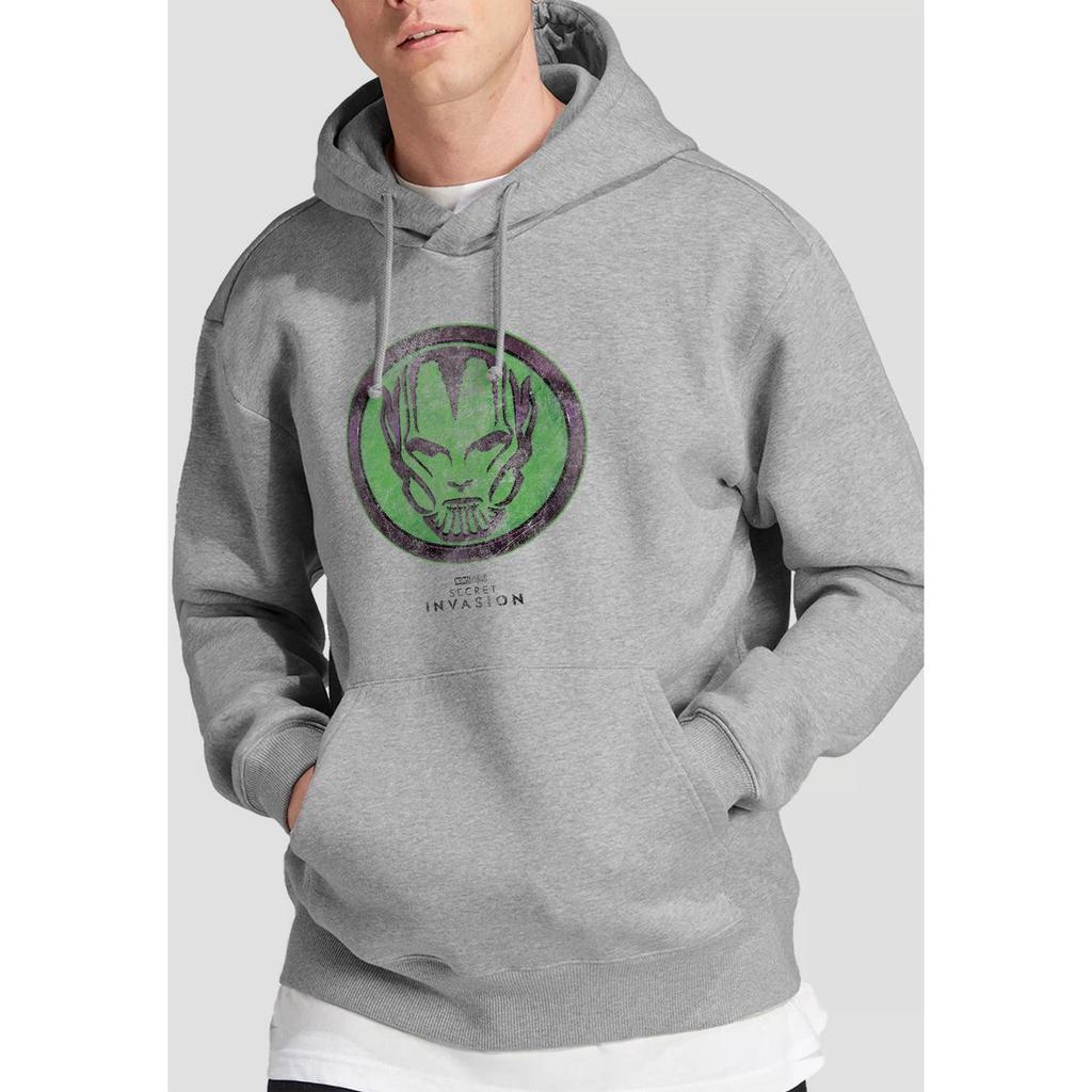 Marvel Mens Secret Invasion Badge Hoodie