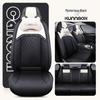 Universal Cartoon Car Seat Cover – Cute, Full-Surround Cushion for Small Cars, Fits 5-Seat Models, All-Season Use.