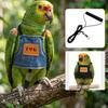 [CL]Comfortable Safety Bird Harness Vest Cowboy Parrot Flying Harness Small Medium Parakeet Outdoor Flying Training Rope Leash