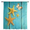 Starfish Butterfly Wood Grain Modern Tulle Curtains for Living Room Bedroom Home Kitchen Window Sheer Curtains
