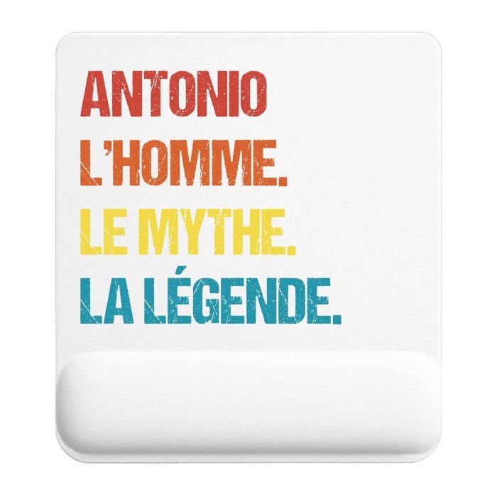 Tapis de souris - PLANETEE - Antonio Mythe Légende Vintage - 22x18 cm - 3 mm - Impression HD antidérapante