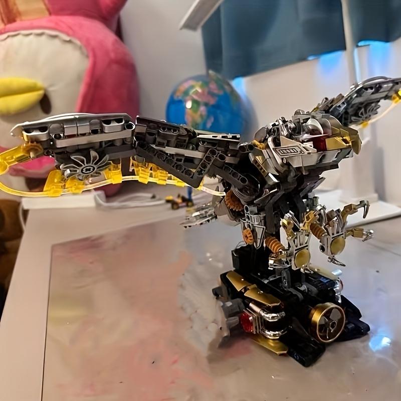 Cool Mechanical Eagle Model Building Block Set, With Multiple Movable Joints, High-Quality Abs Material, Home Decoration And Desktop Display