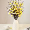 55CM White Mini Plum Blossom Single Branch Plum Blossom Simulation Flower Artificial Flower Chinese Home Decoration Arrangement