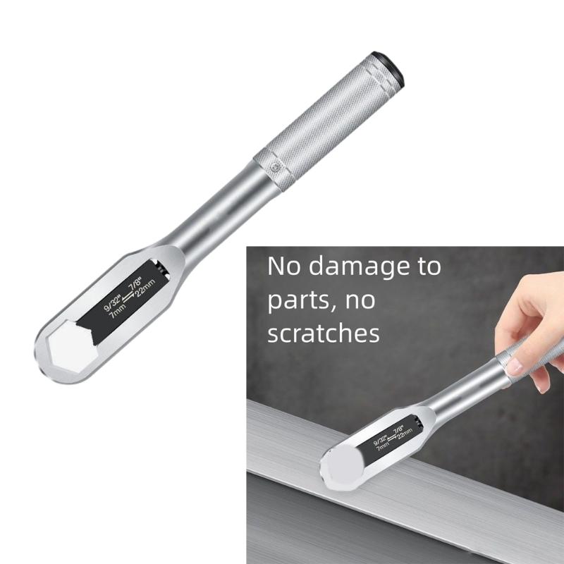 Adjustable Double Head Blossom Wrench 7-22mm SelfTightening Spanner For Various Nut Bolts Durability Steel Ergonomic Handle