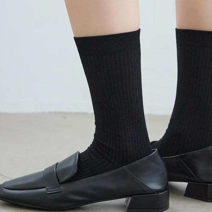 Basic Ribbed Socks 4 Colors