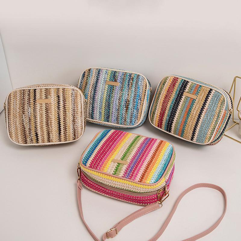 Macha Borsa etnica, tracolla in cotone e pelle per donna Etnica indiana