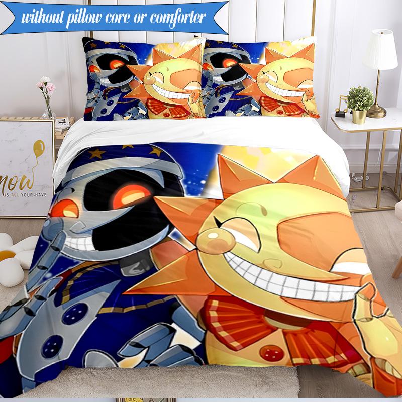 Skull And Sun Carnival 3pcs K-pop music group Bedding set,Ideal for Bedroom, Dormitory,Including Duvet Cover And 2pcs Pillowcases,Fan gifts