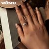 WOSTU Bague opale exquise en argent Sterling 925, minimaliste, grâce délicate, mode pour femmes et filles, bijoux fins, cadeau