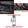 Carbon Fiber Side Air Vent Dashboard Center Console Gear Shift Panel Car Interior Accessories Sticker For Ford Fiesta 2011-