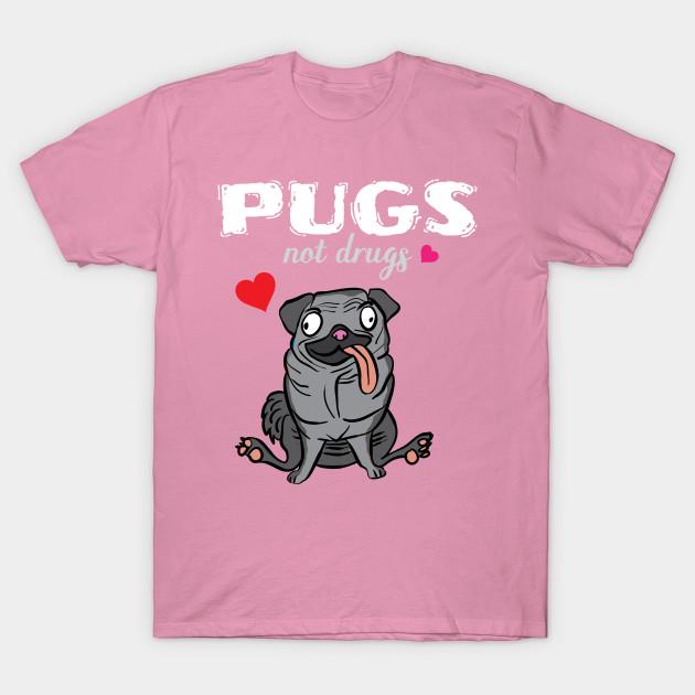 T Shirt Kobiety Mopsy Nie Narkotyki Funny Harajuku Print Kawaii Tshirt Letnia koszulka damska z krótkim rękawem Top Tee