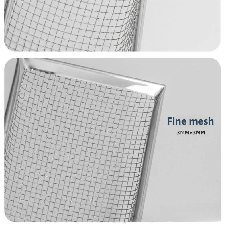 Großformatige Katzentoilettenschaufel aus Edelstahl mit feinen Löchern, Haustier Bentonit Reinigungs- und Toilettenaufsammelgerät, Metallgriff, Kot-Schaufelwerkzeug