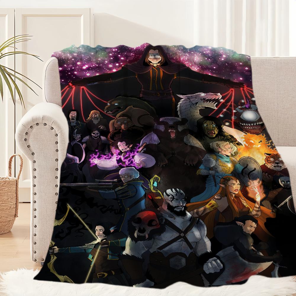 

Cartoon The L-Legend of V-Vox M-Machina Blanket Plush Nap Sofa rug for Living Room Office Bedroom Birthday Home Travel Kid Gifts 30x40in